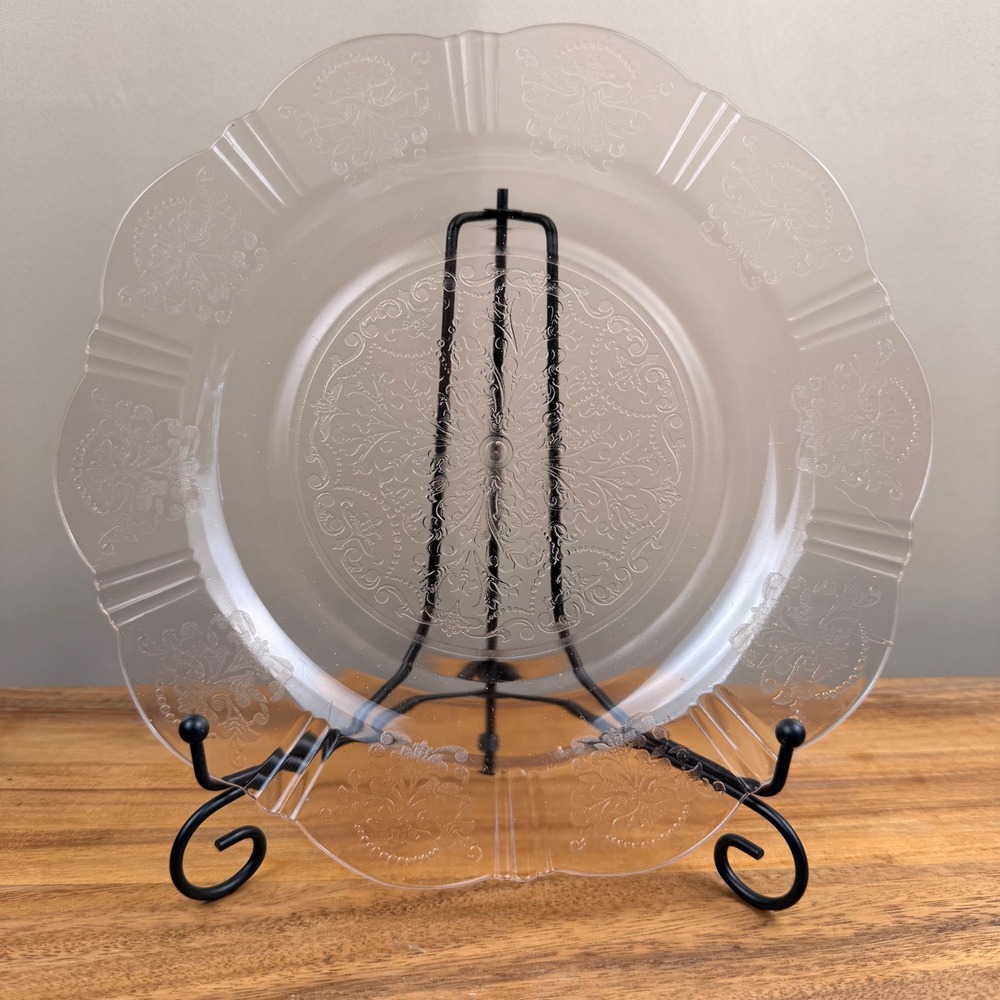 MacBeth-Evans Pink American Sweetheart 10" Glass Plate Vintage Depression Glass